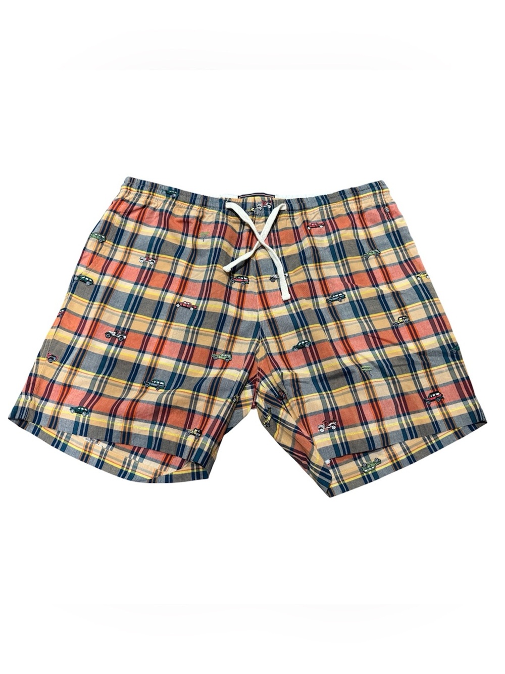 Jeep® x KJP Embroidered Madras Drawstring Cotton Shorts Men’s Size 38